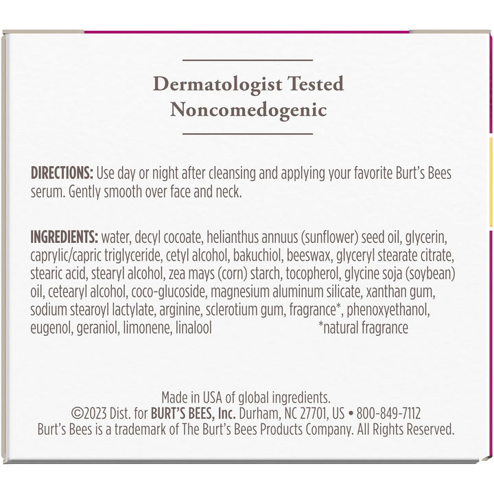 Burt's Bees Bees Renewal Firming Moisturizing Cream for Women 1.8 oz Cream
