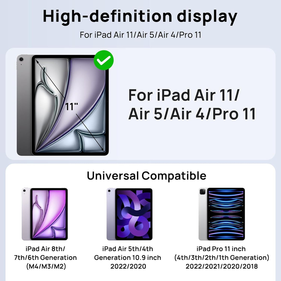Gerutek Hülle für iPad Air 5. /4. Generation 10,9" 2022/2020 und iPad Pro 11 Zoll 2022/2021/2020/201