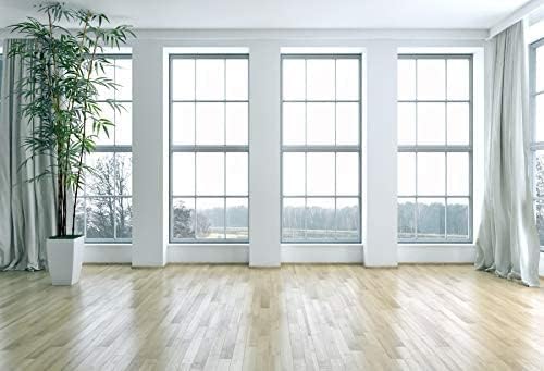 Renaiss 4.5x3m Französische Fenster Wohnzimmer Hintergrund Holzboden Leerer Raum Fotografie Hintergr