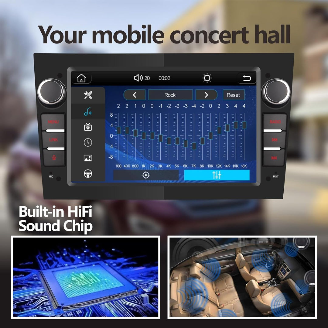 Autoradio kompatibel mit drahtlos Carplay/Android Auto für OPEL Antara Zafira Corsa Vivaro Combo mit