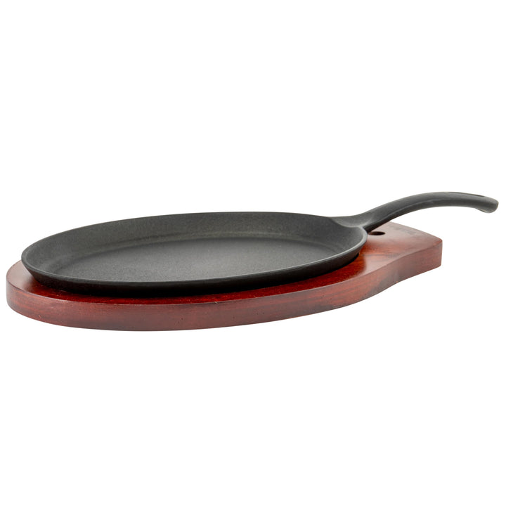 Winco FS-2 Fajita-Servier-Set, Gusseisen, Schwarz, Braun, Grösse M, 2-teilig 2 Piece Fajita Server,