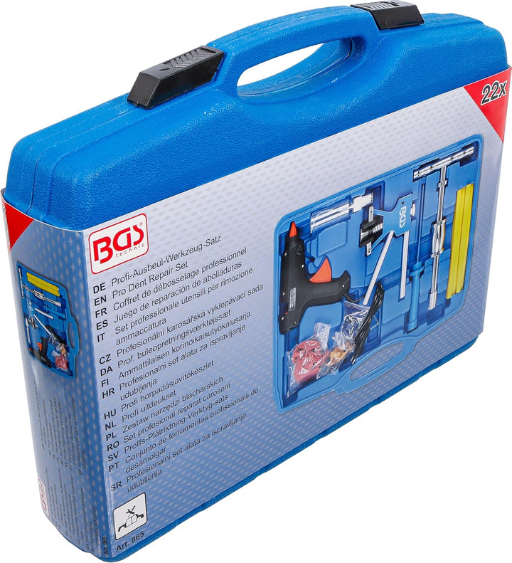 BGS 865 | Profi-Ausbeul-Werkzeug-Satz | inkl. 9 Ausbeul-Pads verschiedener Grössen und Formen, Satz