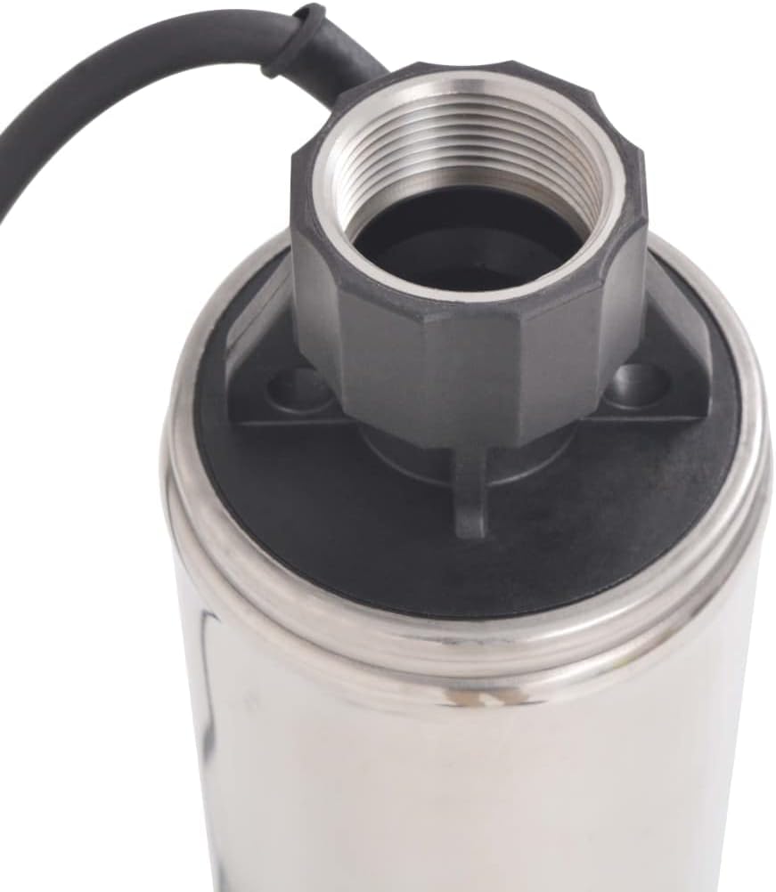 vidaXL Tiefbrunnenpumpe 40m 750W Tauchpumpe Brunnenpumpe Rohrpumpe Wasserpumpe 40 m 750 W, 40 m 750