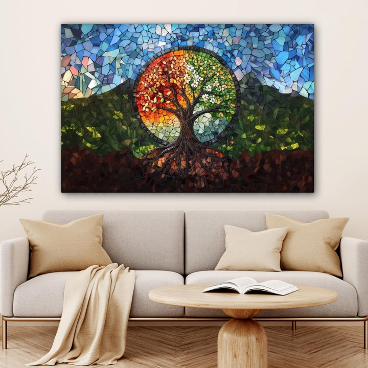 MuchoWow© Leinwandbild Gross 120x80 cm XXL Dekoration Wohnzimmer Bilder Pictures Wall Decoration Liv