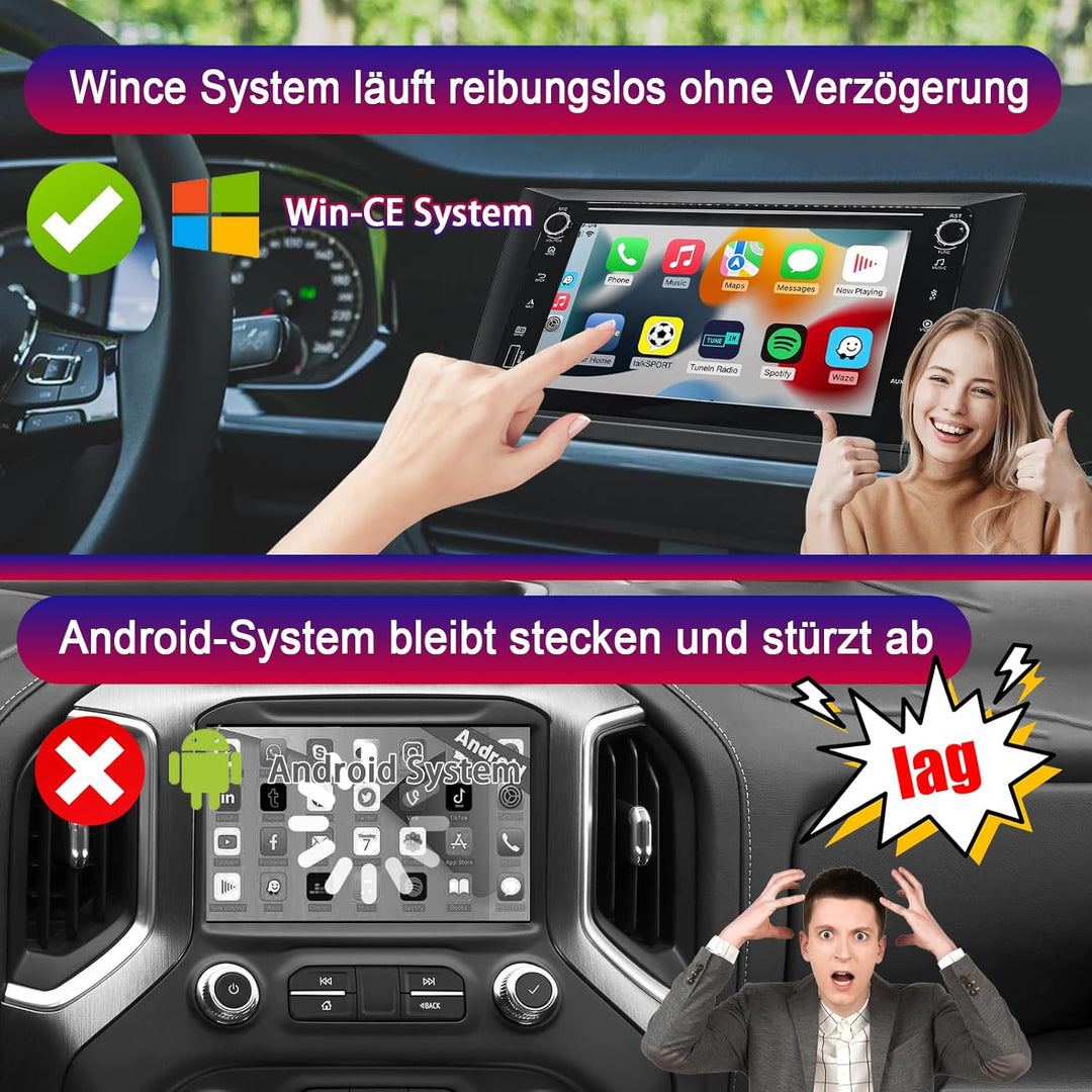 Autoradio für VW Golf 6 Kompatibel Wireless Apple Carplay & Android Auto, 8 Zoll Golf 6 Radio mit To