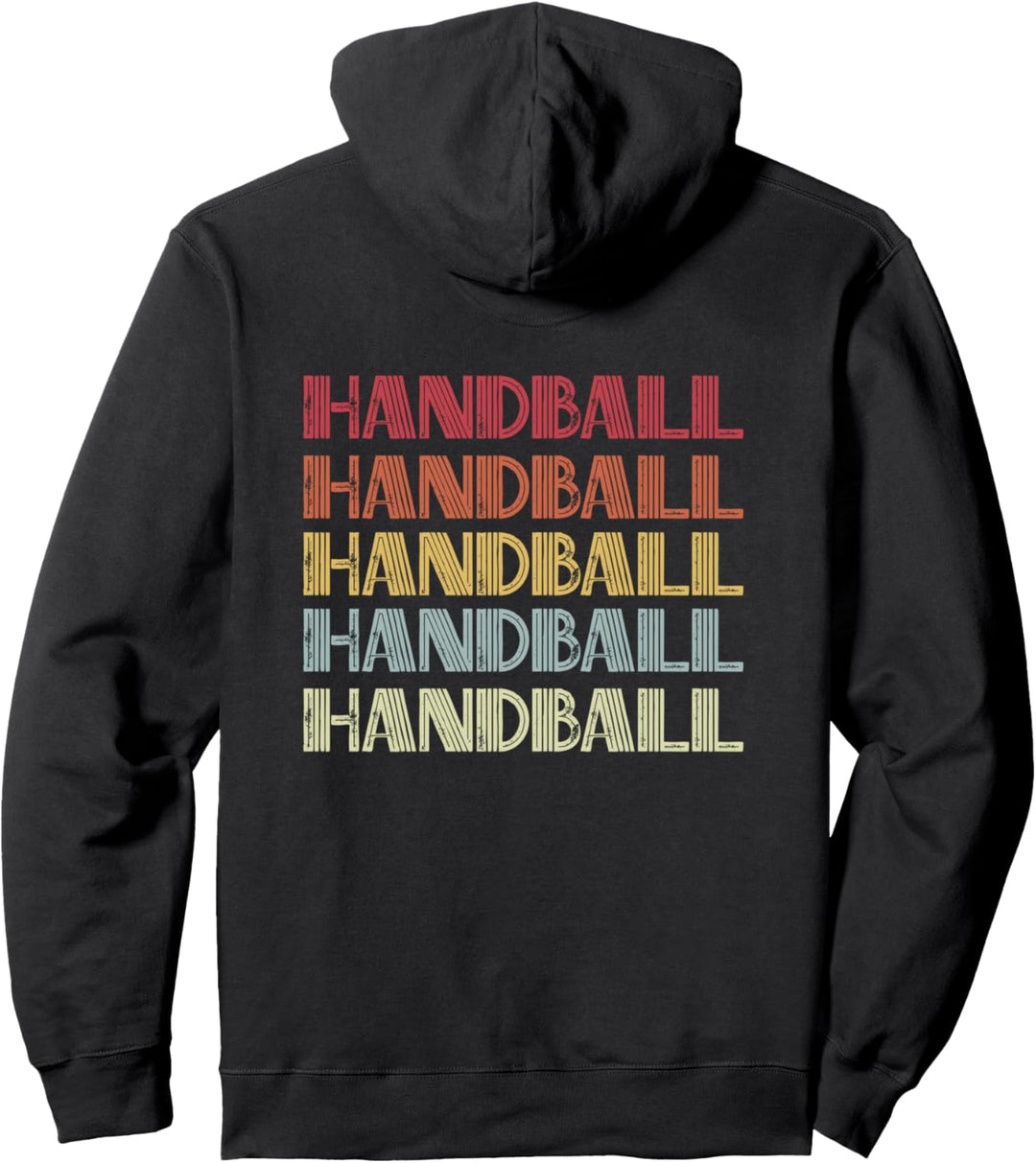 Handball Retro Style Design For Handball Player Pullover Hoodie