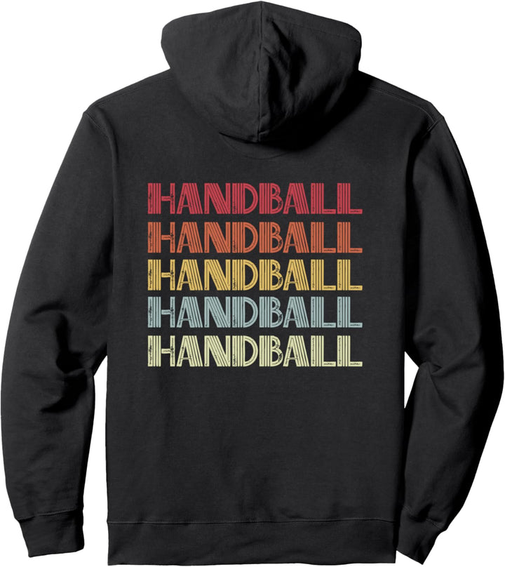 Handball Retro Style Design For Handball Player Pullover Hoodie