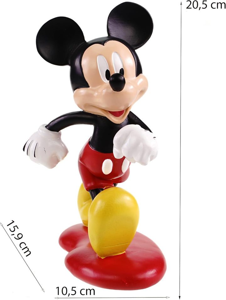 Mickey Mouse Gartenfigur Wetterfeste Disney Dekoration für Garten Zuhause | 20cm Polyresin Statue |