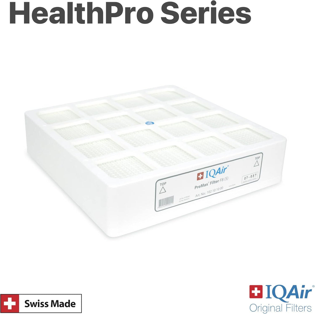 IQAir PreMax Pre-Filter F8 (S) Ersatzfilter für HealthPro 250 & XE – Vorfilter gegen Tierhaare, Poll