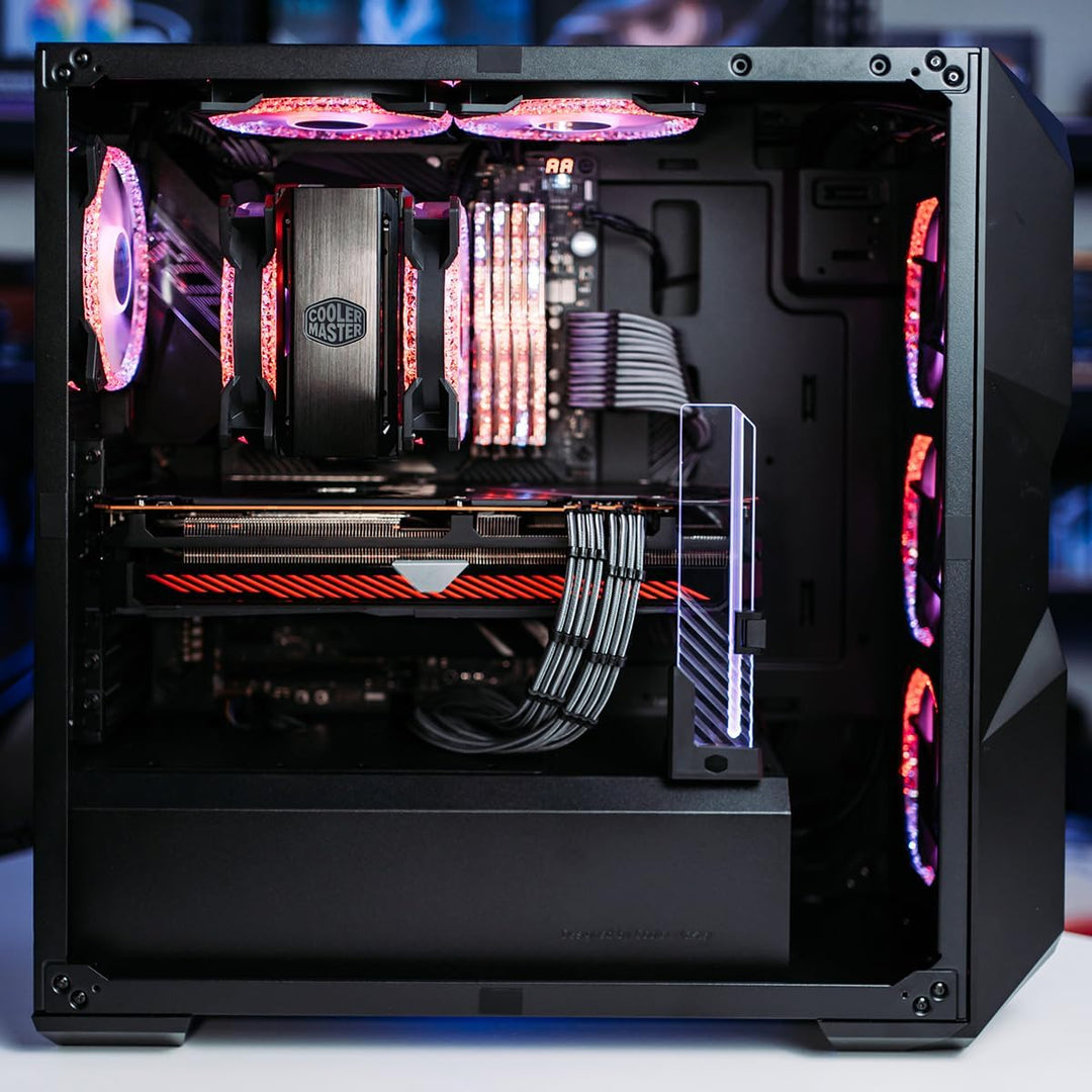 Cooler Master MasterAccessory ARGB GPU Halterung - Verhindert das Durchhängen der Grafikkarten, Gehä