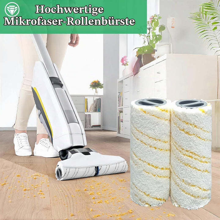 Walzenset für Karcher FC7 FC3 FC5 FC3D EWM2 Elektrischer Bodenreiniger, 4 Universalwalzen, Waschbar,