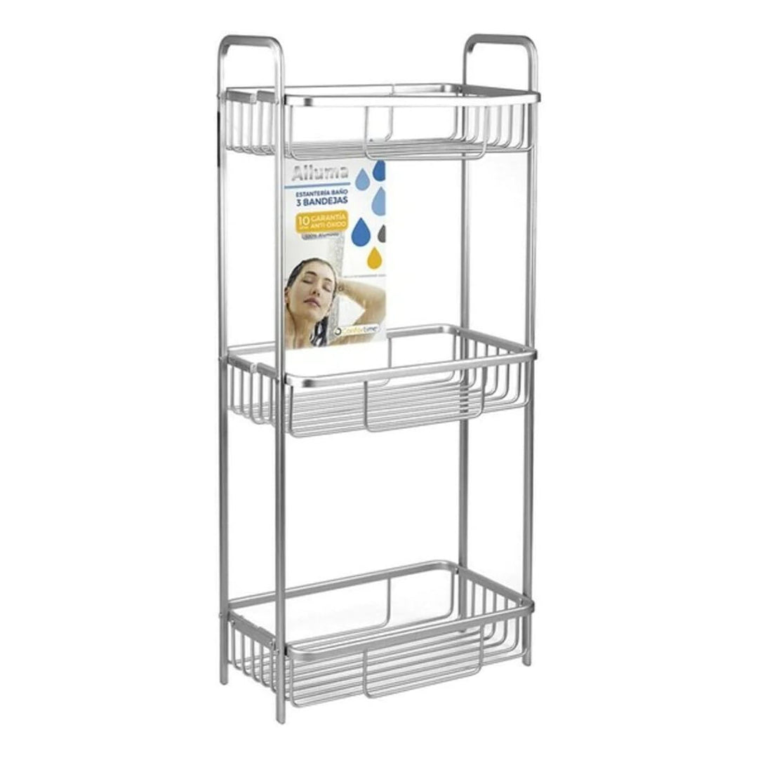 ALLUMA Confortime Badezimmer-Regal, 3 Ablagen (29 x 18 x 65,5 cm)