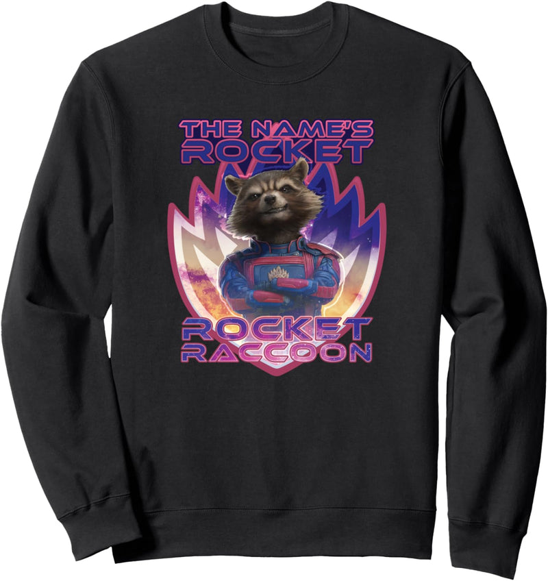 Marvel Guardians of the Galaxy 3 The Name’s Rocket Raccoon Sweatshirt
