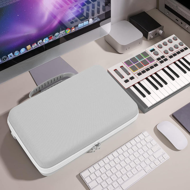 GEEKRIA Tragetasche für Audio-Schnittstellen, kompatibel mit Akai Professional MPK Mini IV, EVA-Hart