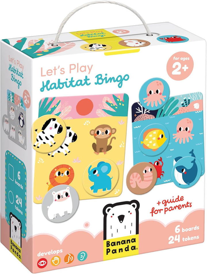 Banana Panda Let's Play Habitat Bingo 2+ - Erstes pädagogisches Lernspiel für Kinder ab 2 Jahren - H