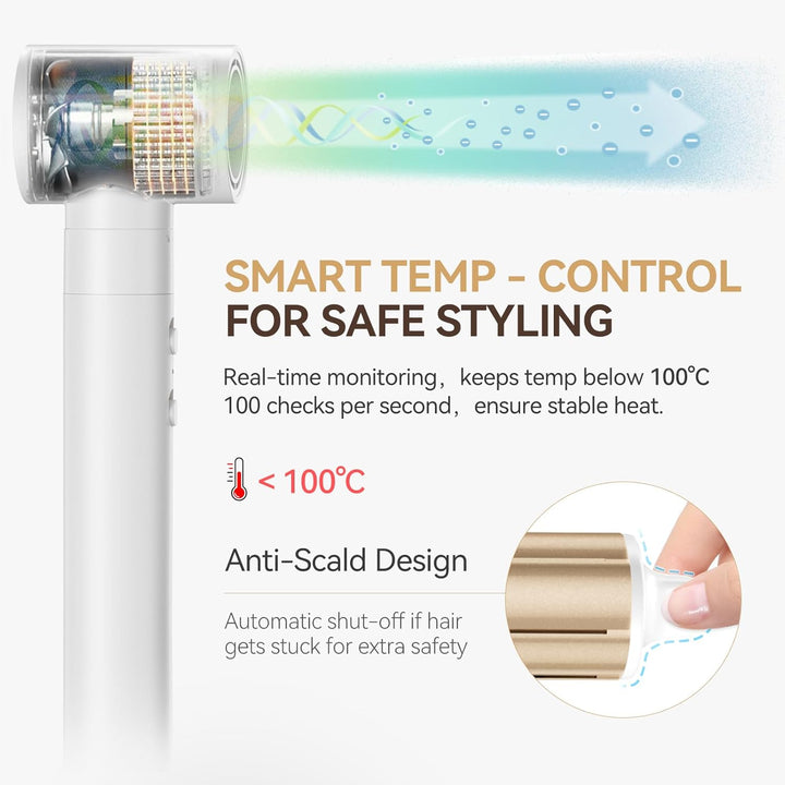 ANLAN 4 in 1 Föhnbürste MultiStyle Haarstyling Geräte Air Styler with Haartrockner, Glättbürste, Loc