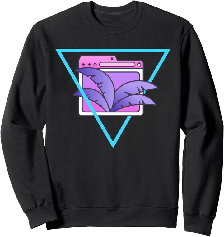 Vaporwave Aesthetic 1990er Retro Kunst Palmen Vaporwave Sweatshirt