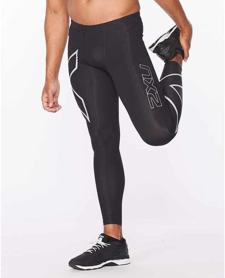2XU Herren Core Kompressionsstrumpfhose S Schwarz/Silber, S Schwarz/Silber