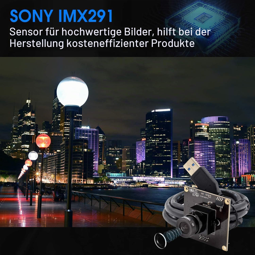 1080P Webcam Hochgeschwindigkeits USB3.0 USB Kameramodul mit IMX291 Sensor Minicam für industriell u