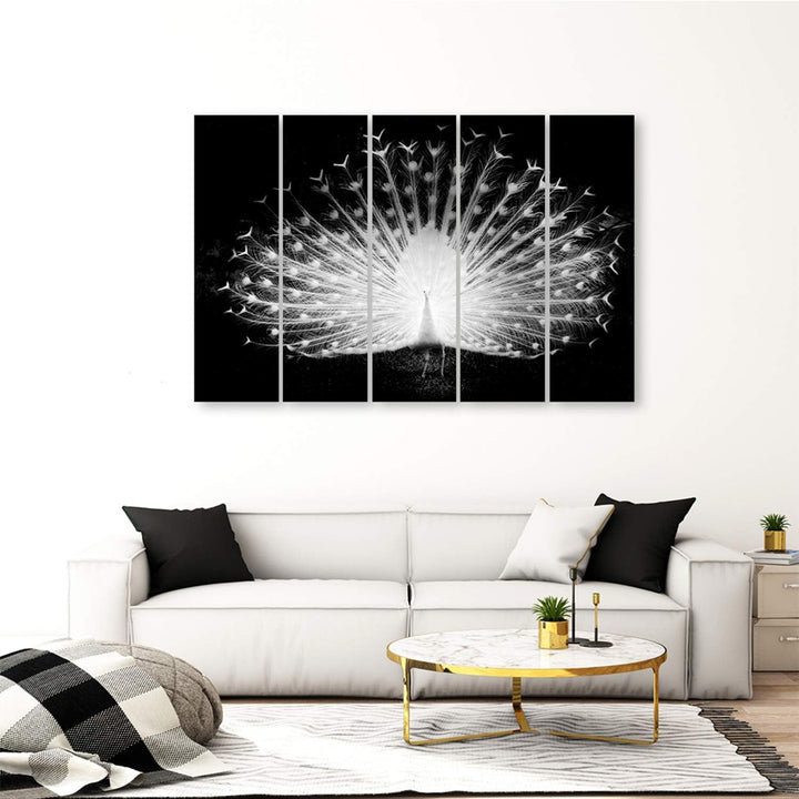 Feeby Frames, Leinwandbild, Bilder, Wand Bild - 5 Teile - Wandbilder, Kunstdruck XXL, Typ C, 250x120