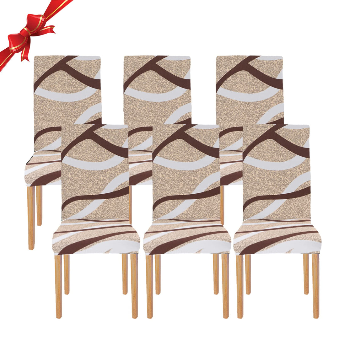 Jaotto Stuhlhussen 6 Stück Universal, Stuhlhusse Stretch 6er Set Moderne, Stuhlhussen Schwingstühle