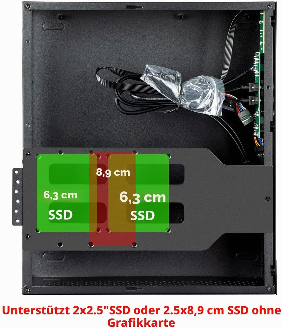 Micro-ATX-Gehäuse PC-Gehäuse: MATX Gehäuse DTX Mini PC ITX Desktop Computer Gehäuse Unterstützung Mi