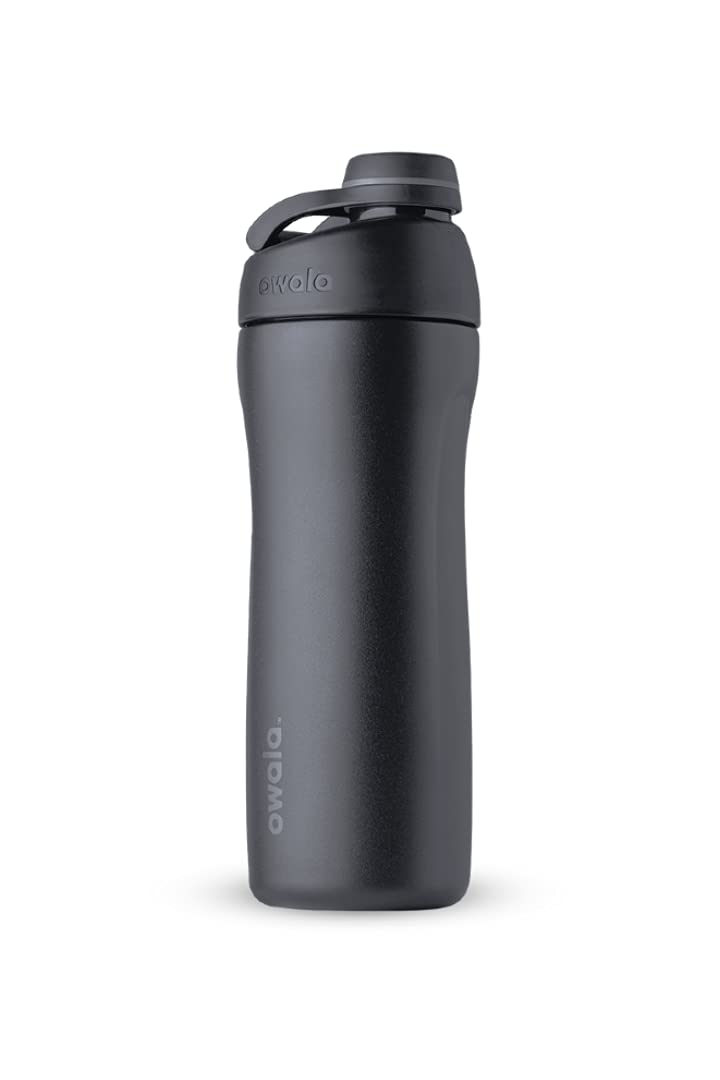 Owala Twist Edelstahl Trinkflasche mit Drehverschluss, 560ml, Very, very dark 560 ml Very, Very Dark