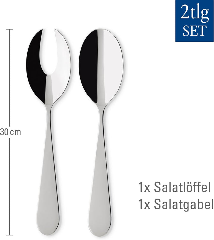 Villeroy & Boch Villeroy und Boch Sereno XXL Salatservier-Set, 2-teilig, Edelstahl Besteckset für Sa