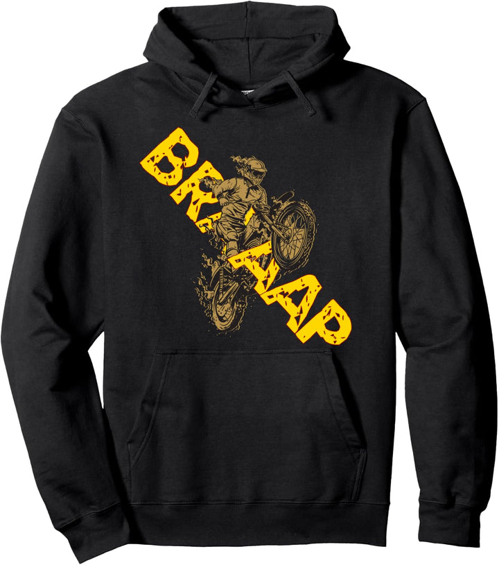 Braap Lustiger Motocross-Sprung - Braap Dirt Bike Pullover Hoodie
