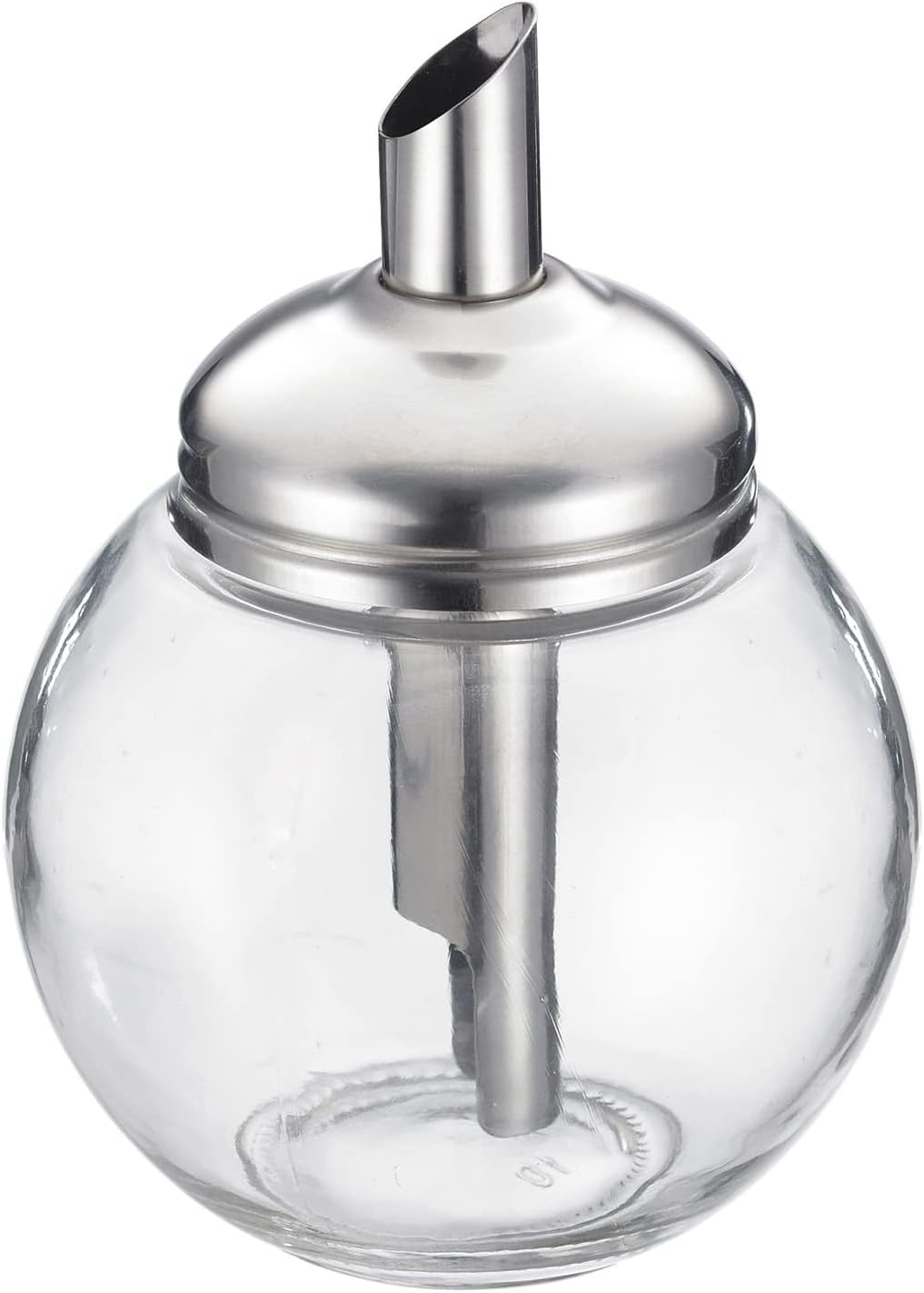 Westmark Zuckerdosierer, 6 Stück, Fassungsvermögen: je 250 ml, Glas/Rostfreier Edelstahl, Roma, Tran