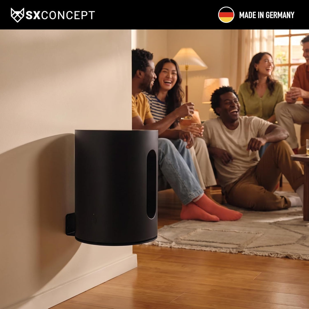 SX-Concept Wandhalterung für Sonos Sub Mini | Minimalistisches Design | geringer Wandabstand | Made