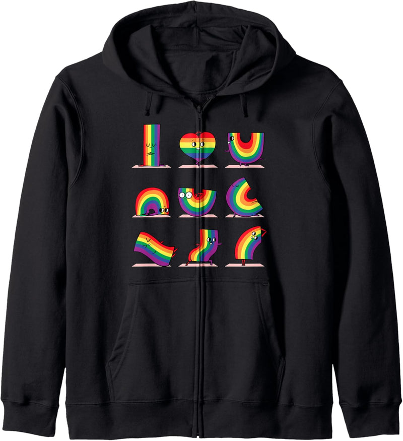 Pride Yoga Kapuzenjacke