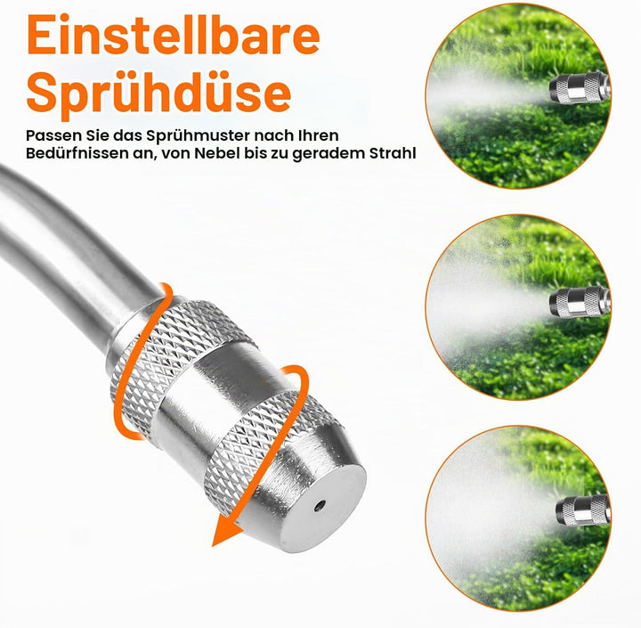 Sprühstab, Sprühlanze mit Düse, Verstellbarer Ersatz-Universal-Sprühstab, 3/8 Zoll &amp; 1/4 Zoll Messin