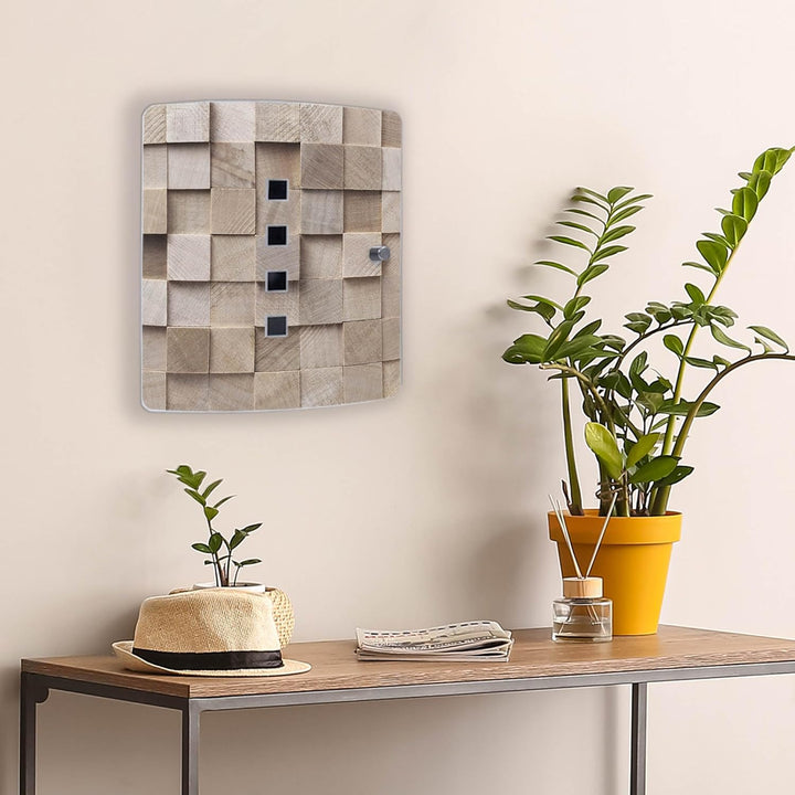 banjado Design Schlüsselkasten aus Edelstahl für 10 Schlüssel/Schlüsselschrank zur Schlüssel Aufbewa