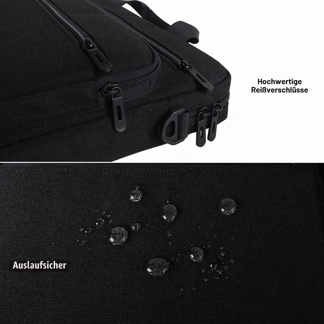 DOMISO Laptoptasche 17 Zoll Business Aktentasche Herren Wasserabweisend Laptop Tasche Schultertasche