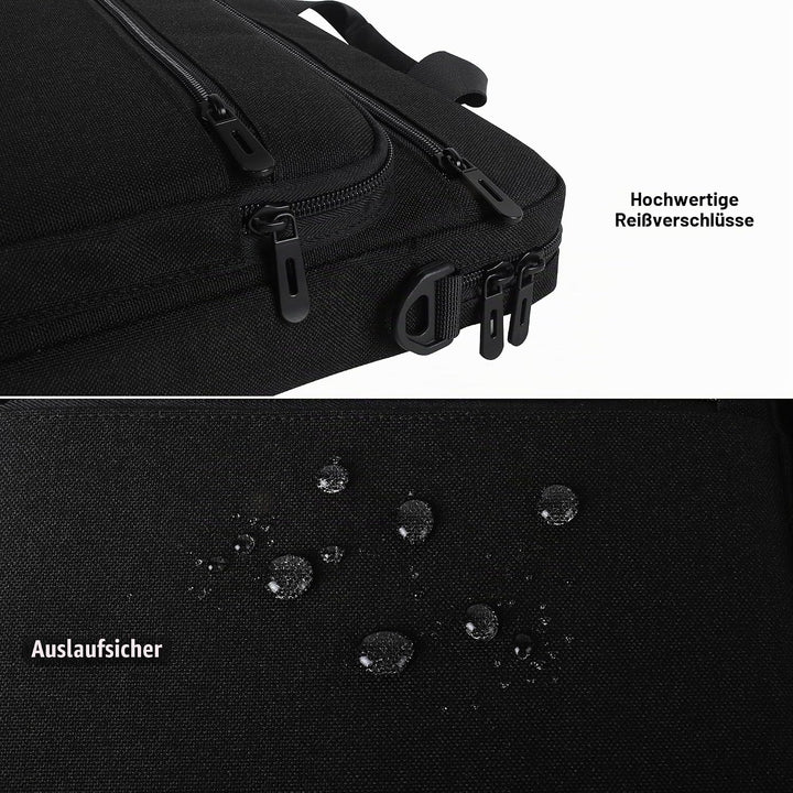 DOMISO Laptoptasche 17 Zoll Business Aktentasche Herren Wasserabweisend Laptop Tasche Schultertasche