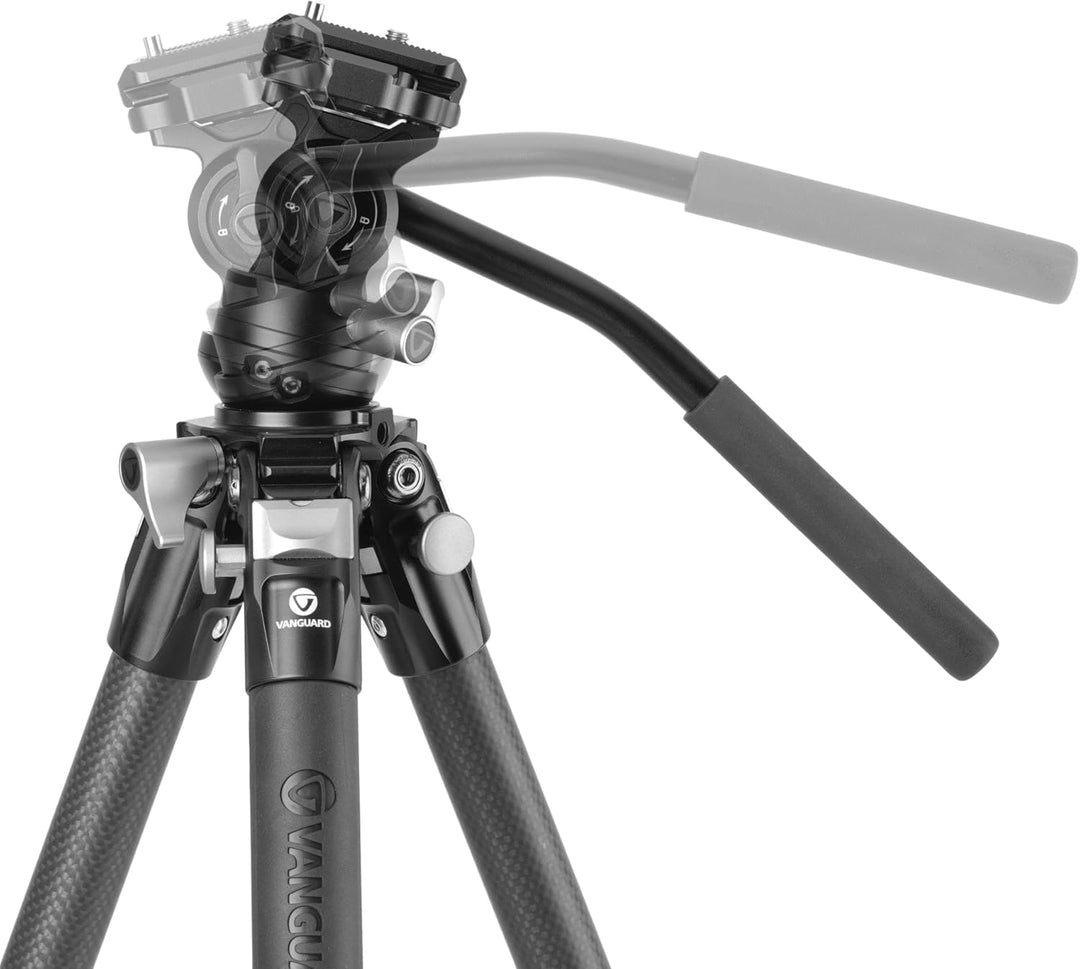 Alta Pro 3VLT 235CV12 - Kompaktes Video-Reise-Stativ aus Carbon mit Nivellierbasis - Traglast 6 kg K