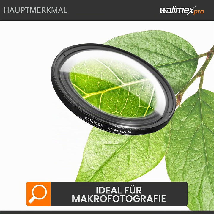 Walimex 17857 Close up Makrolinsen-Set 58 mm inkl. 0.0125 Dioptrien 58 mm Single, 58 mm Single