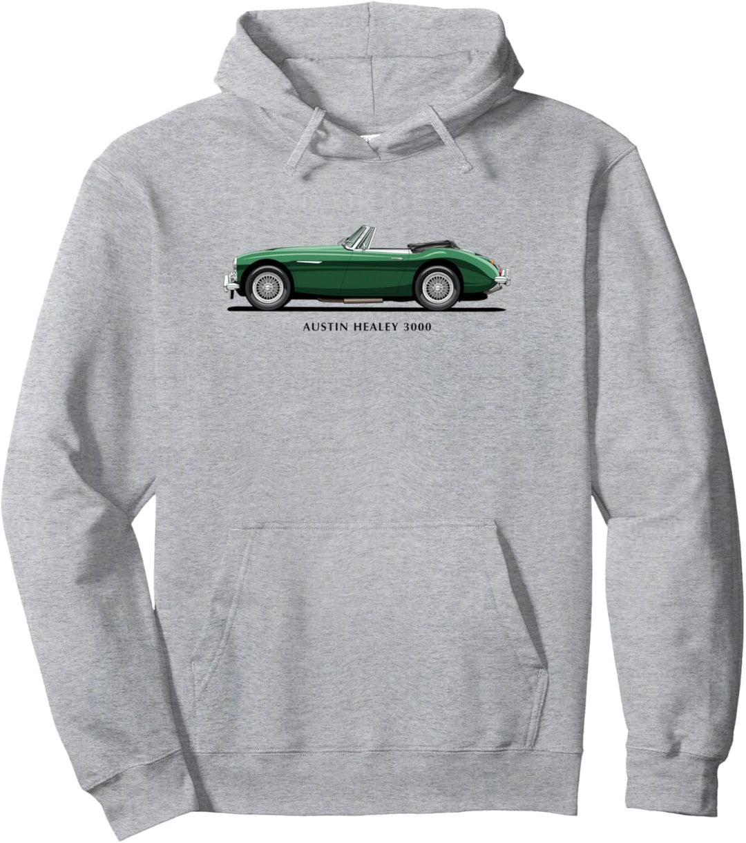 Klassischer britischer Austin Healey 3000 Sportwagen Pullover Hoodie