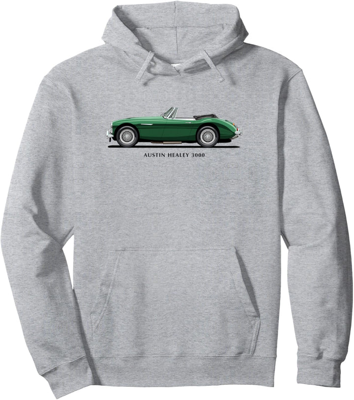 Klassischer britischer Austin Healey 3000 Sportwagen Pullover Hoodie