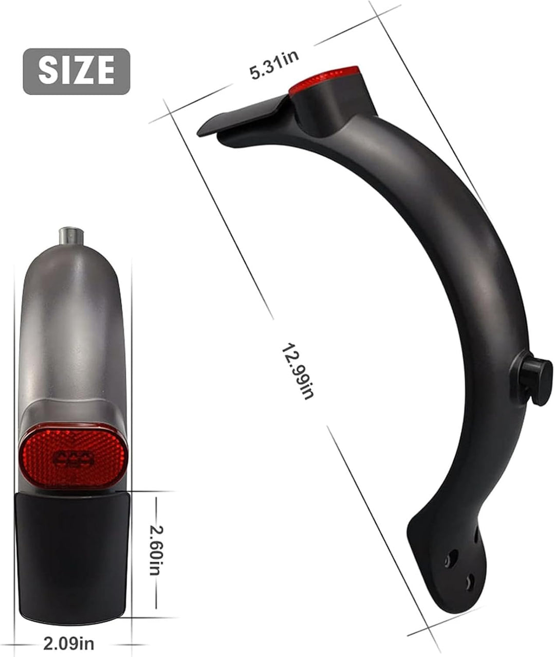 Hinterer Kotflügel Electric Scooter 3 Hinterer Kotflügel Ersatz Sets Kompatibel für Xiaomi E Roller