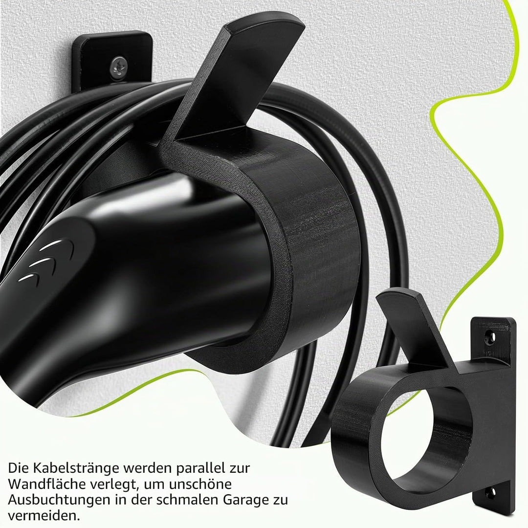 Kabelhalterung Wandhalterung für Typ 2 Ladekabel - Kabelhalter Wand, Ladekabel Halterung für Typ 2 S
