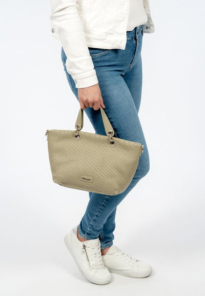 Tamaris Shopper Leila 32143 Damen Handtaschen Mustermix Einheitsgrösse Khaki 910, Einheitsgrösse Kha