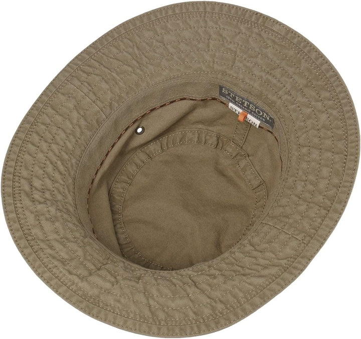 Stetson Reston Freizeithut Damen Herren Schlapphut Bio-Baumwolle Packable Baumwollhut 40-facher UV-S