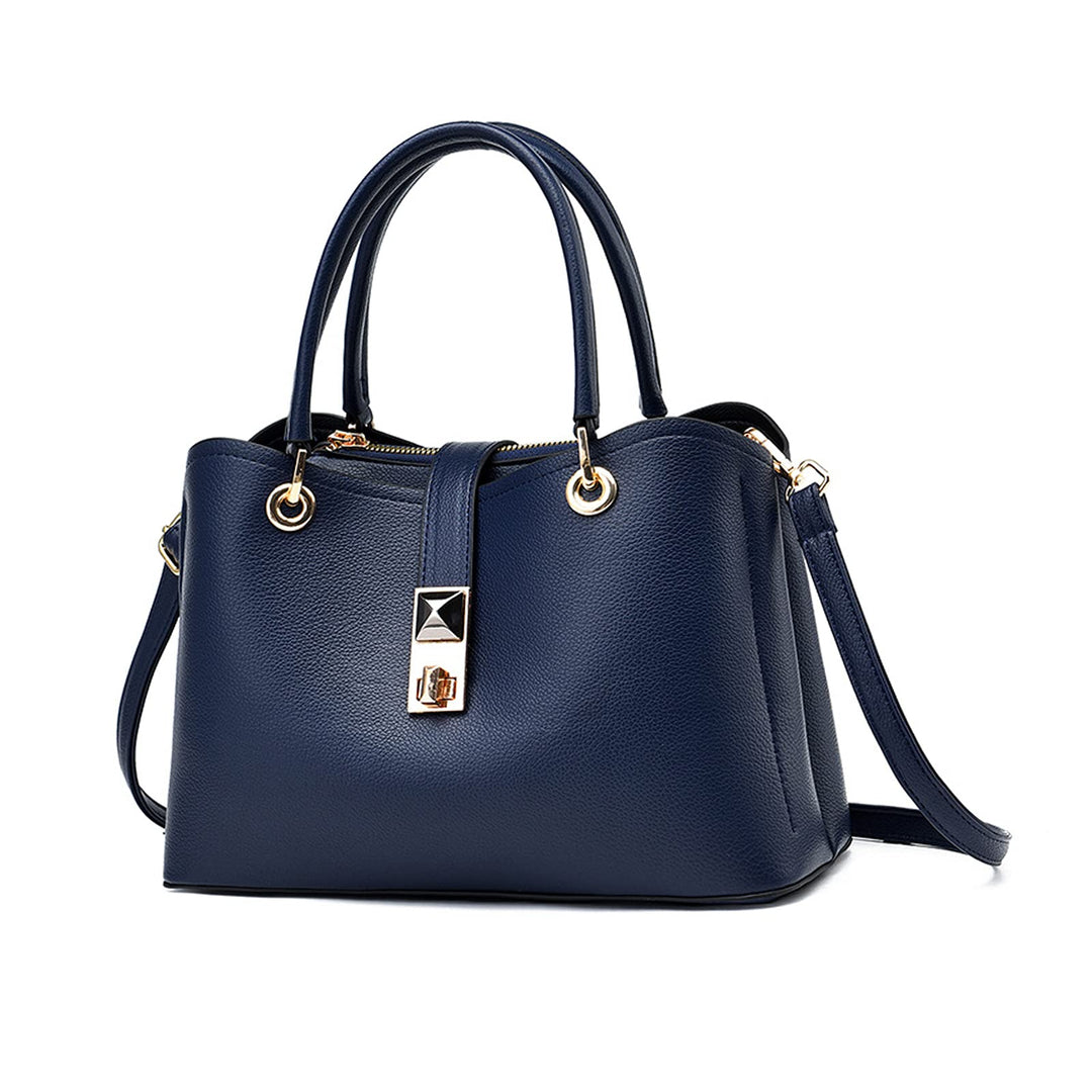 NICOLE &amp; DORIS Klein Tasche Einfach und Elegant Schultertaschen Damen Handtasche mit Fächern Multifu
