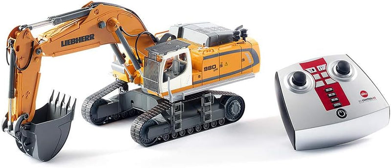 siku 6740, Liebherr R980 SME Raupenbagger, Ferngesteuert, 1:32, Inkl. Funkfernsteuerung, Metall/Kuns