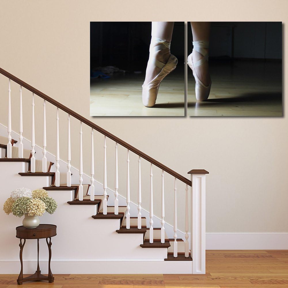 Feeby. Wandbilder - 2 Teile - 180x90 cm - quadratische Form Bilder Kunstdrucke Deko Panel BALLETT, B
