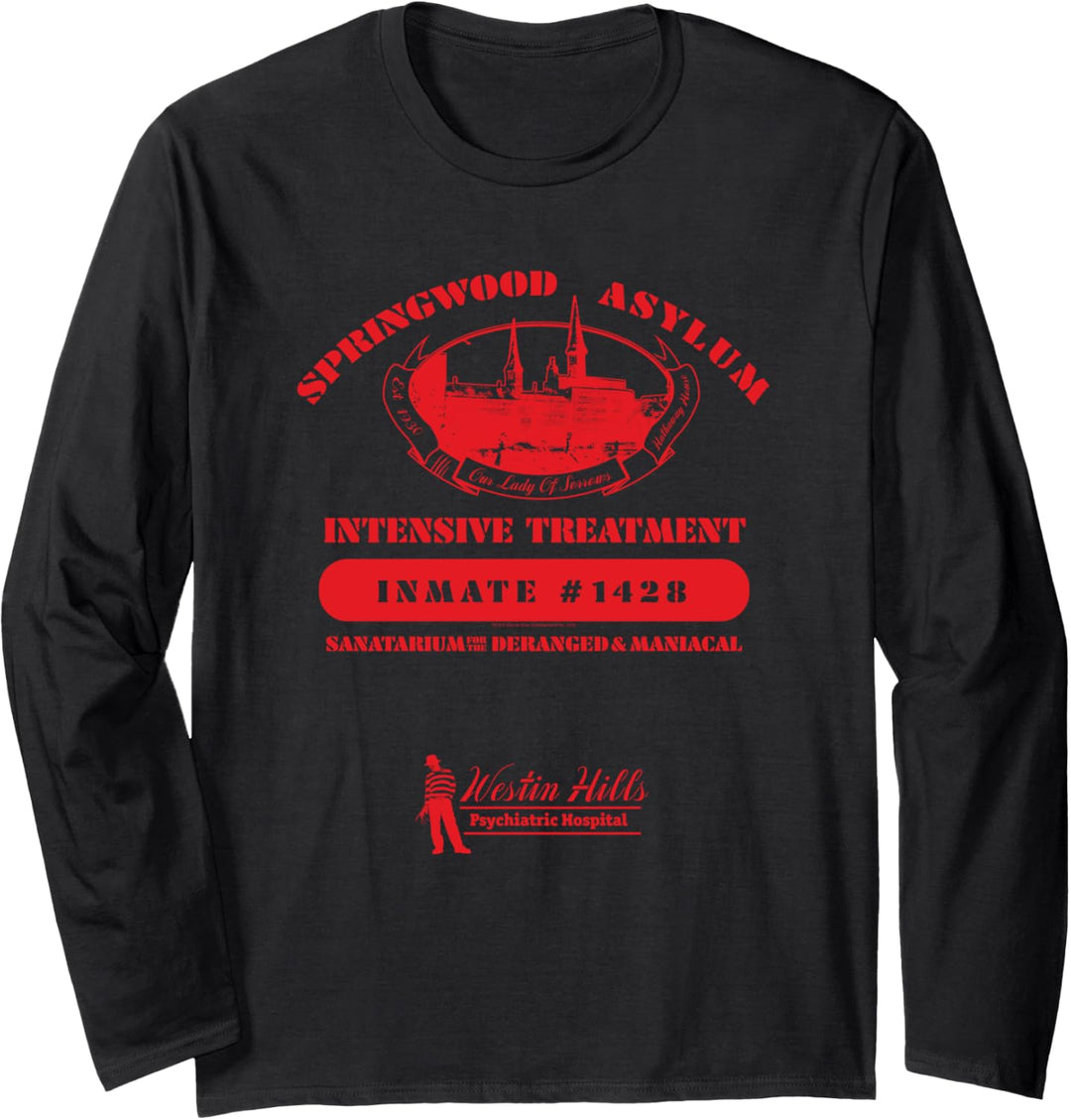 Nightmare on Elm Street Springwood Asylum Langarmshirt