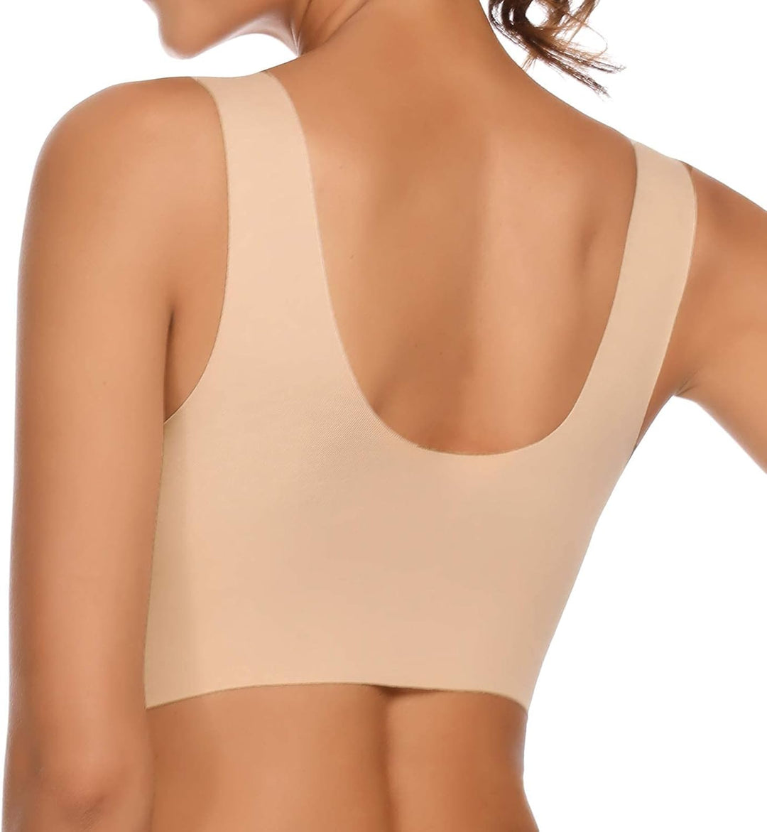 WOWENY BH Damen Ohne Bügel Schlaf Bustier Tops Spitze Bralette Bügelloser Klassischer T Shirt BH Sch
