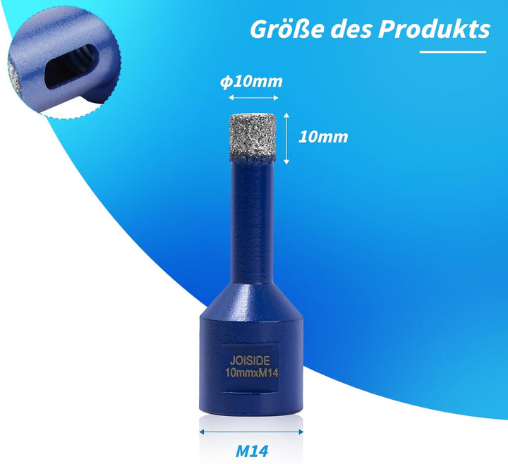 2 stücke Fliesenbohrer 10mm x M14 Diamantbohrer Glasbohrer Fliesen Diamant Feinsteinzeug Bohrer für